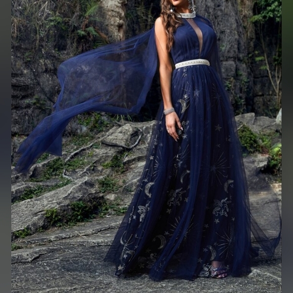giffnisetti Dresses & Skirts - Enchanted Navy & Pearl Dress